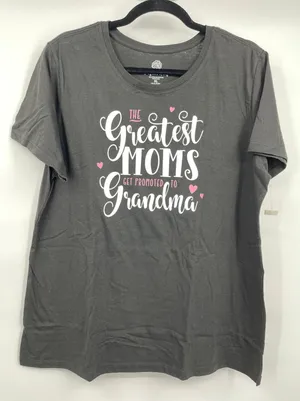 Positivi Tees Black TShirt The Greatest Moms Get Promoted to Grandma XL NEW thumbnail 1