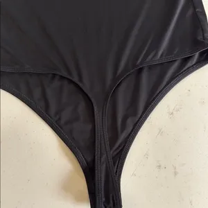 Express Black Sleeveless Bodysuit size medium thumbnail 4