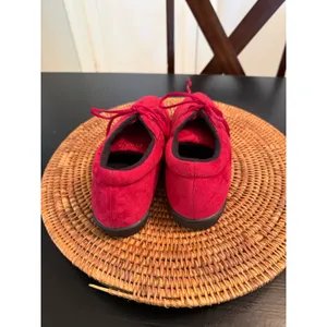 Propet Womens Red Suede‎ Lace Up Comfort Walking Shoes Sneakers Low Top Size 9.5 thumbnail 3