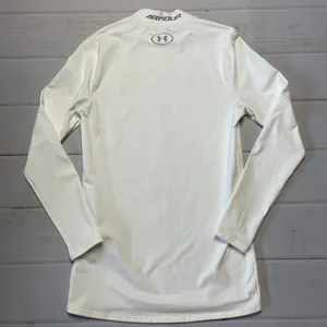 Under Armour - Men’s White Fitted Thermal Top - Size Small thumbnail 3