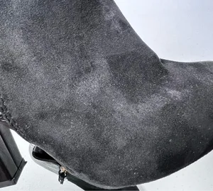 Mossimo Black Faux Leather and Suede Ankle Booties thumbnail 13