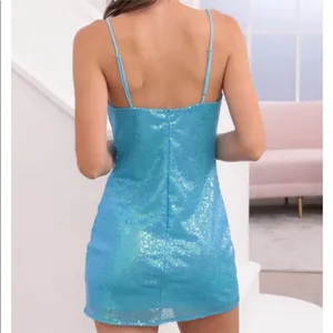 Lucy In The Sky blue sequin dress thumbnail 2