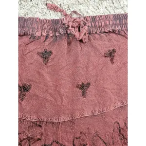 Womens Skirt Free Size Brown Boho Forest Fairy Hippie Floral Festival Maxi Flowy thumbnail 13
