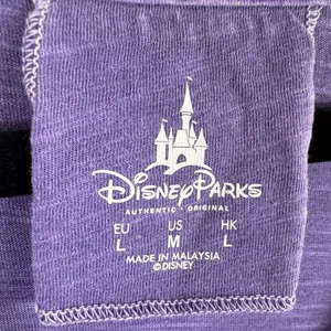 Disney Park Walt Disney World 71 Mickey Mouse Purple V-Neck Graphic Tee Womens M thumbnail 4