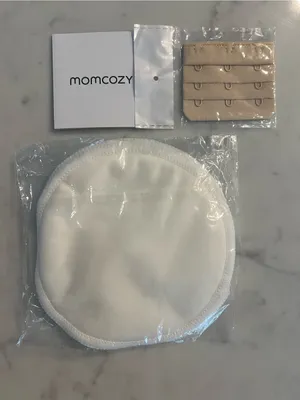 New Momcozy Women's Nursing Pumping Bra Size Medium Beige Adjustable Straps Mom thumbnail 5