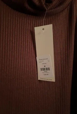 Francesca's ribbed turtle neck top thumbnail 5