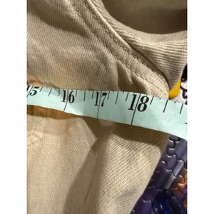 7 For All Mankind Unique Utility Denim Jumpsuit‎ Dress Khaki Button Front Pockets Size S thumbnail 6
