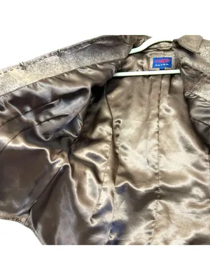 Roper Vintage Leather Jacket Bronze Metallic Full Zip Size Small Western Cowgirl thumbnail 14