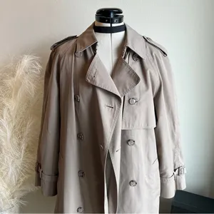 Vintage London Fog Tan Classic Trench Coat With Zip Liner thumbnail 7