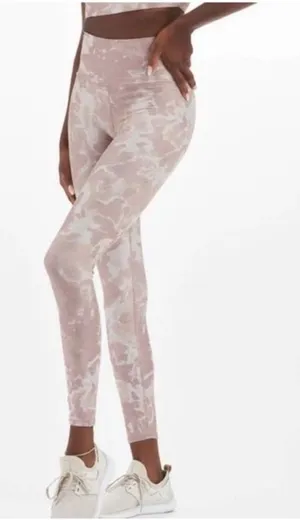 Vuori Clean Elevation Leggings in Dusty Rose & Heather Gray thumbnail 1