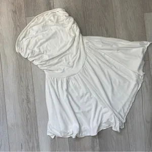 Urban Outfitters Dress strapless drop waist mini womens White (small) party cute thumbnail 1