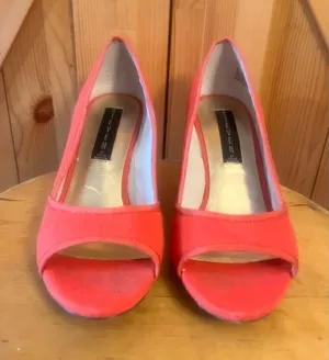 STEVEN by Steve Madden Women's Modern Wedge Pump 8M coral thumbnail 1