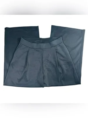 Ododos Women’s Wide Leg High Rise Pants Black Size XL Stretch Pull-On thumbnail 4