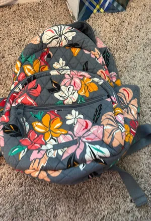 Vera Bradley flaming print mini backpack thumbnail 1
