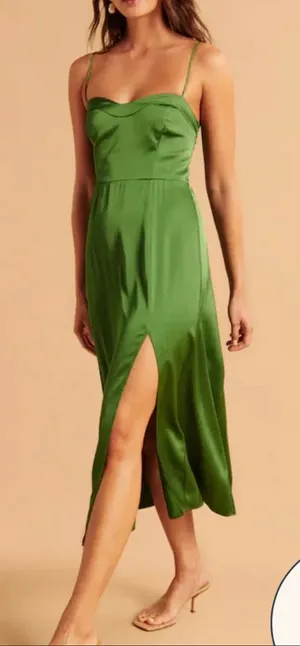 Abercrombie and Fitch Emerald Green Formal Dress thumbnail 1