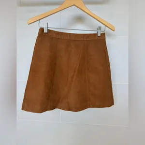 Hollister Brown Button-Front Mini Skirt Size 3‎ thumbnail 3