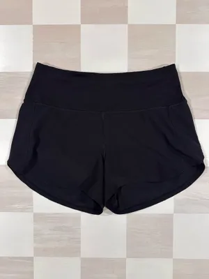 lululemon speed up high rise short 4” long black 6 W7BJ8T thumbnail 5