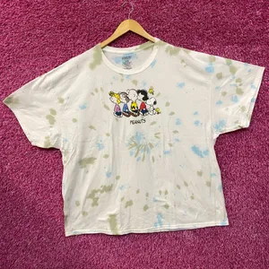 Peanuts Snoopy and the Gang Tie Dye T-Shirt 2XL thumbnail 3