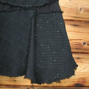 NWT Zara Tweed Sequin A Line Mini Skirt thumbnail 6
