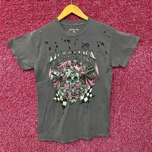 Metallica Norcal distressed purple Rock Tshirt size small thumbnail 1
