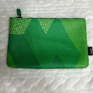 Ipsy Tetris MakeUp Cosmetic Pouch Bag‎ Green thumbnail 4
