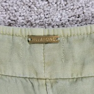 BillaBong Wild Pursuit Overall Romper Womens S Green Spaghetti Tie Shorts Casual thumbnail 6