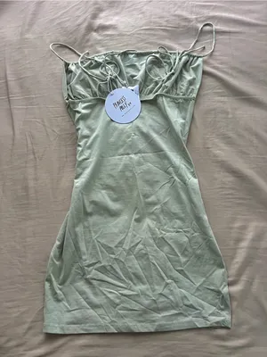 NEW Princess Polly Sage Mini Dress thumbnail 2