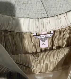 Victoria’s Secret gold shimmering pajamas thumbnail 3