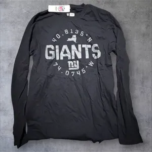 NFL Team Apparel New York Coordinates Long Sleeve Graphic T-Shirt Black Medium thumbnail 1