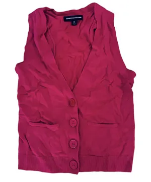 Express Design Studio Wool Blend Pink Cardigan Vest Womens Size Xs thumbnail 1