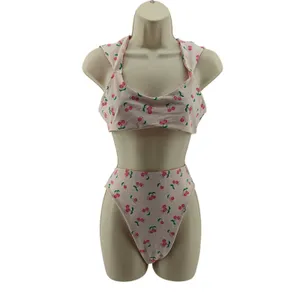 Blackbough Reversible Cherry Bikini Set Womens Small thumbnail 4