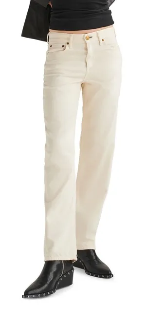 Rag & Bone Low-rise Baggy Boyfriend Beige Denim Size 28 thumbnail 1