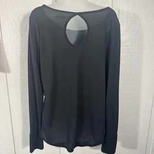 Be Inspired Studio Black Long Sleeve Top Size XL NWT thumbnail 6