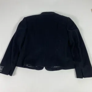 Mainbocher Jacket Womens 10 Black Cashmere Wool Blend Short Zip Front Lined thumbnail 7