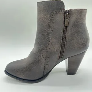 Forever Boots Womens 10 Brown Camila-65 Block‎ Heel Ankle Booties NEW thumbnail 2