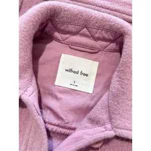 Aritzia Wilfred Free Womens Shirt Jacket Pink Autumn Merino Wool Shacket Small thumbnail 4