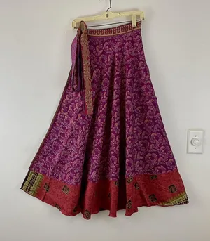 Boutique Reversible Maxi Wrap Skirt BINW413 thumbnail 1