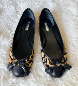 Halogen Leopard Print Flats thumbnail 1