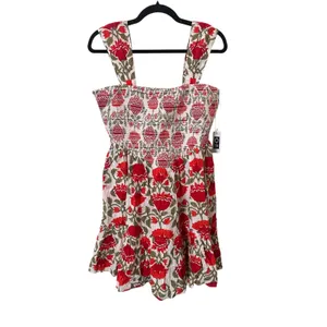 SAYLOR Yordana‎ Floral Smocked Mini Dress Large NEW NWT thumbnail 2