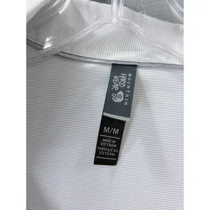 Mountain‎ Hardwear Citypass Popover Shirt Grey White Stripe Top M Camping Hiking thumbnail 2