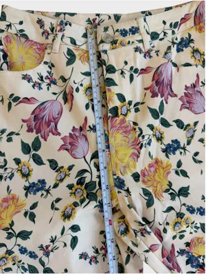 Entro Floral Print Wide Leg Pants Size S thumbnail 8