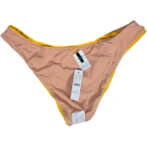 J.‎ Crew Curved-waist cheeky bikini bottom in Yellow L NWT thumbnail 4