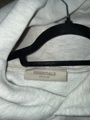 Essentials Grey Fear of God Hoodie thumbnail 7