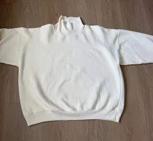 Vtg Guess Georges Marciano Sweatshirt Womens Medium Ivory Mockneck Pullover USA thumbnail 1