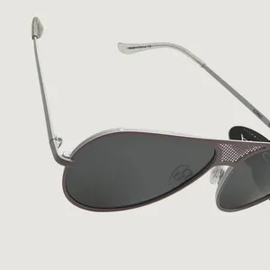 Quay Australia Iconic Aviator Sunglasses White Metal Mesh Bridge Black Lens NEW thumbnail 6