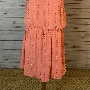 BLACK studded slip minidress Pink Size M thumbnail 7