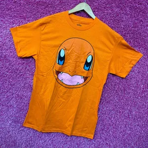 Charmander Big Face Anime Character Nintendo Pokemon Tee M thumbnail 3