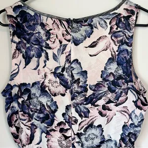 Simply Vera Vera Wang Blue Purple and White High Low Dress - Size: Medium thumbnail 8