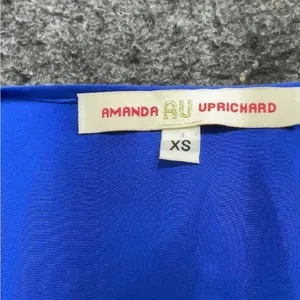 Amanda Uprichard Revolve‎ Royal Blue Sleeveless Ruffle Dress XS thumbnail 5