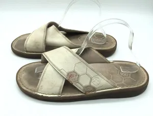 Dr Martens Womens Eden Sandals Slides Leather Ivory US 10 thumbnail 4